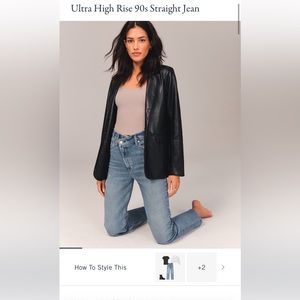 NWT Abercrombie Ultra High Rise Jean